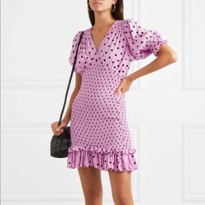Faithfull The Brand Margherita Dot Mini Dress M